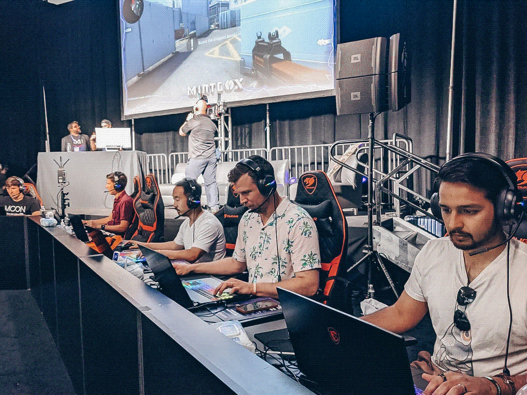 Casa team members competing at a video game tournament