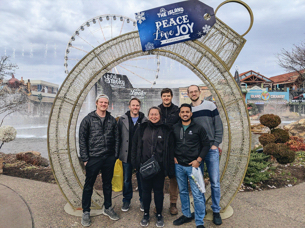 Casa team members together at a company event